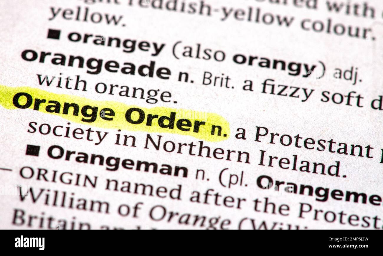 The orange order hires stock photography and images Alamy