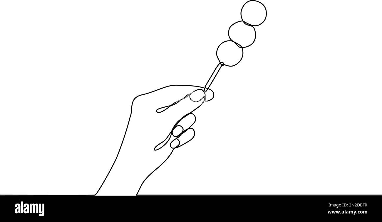 Skewer dumpling Black and White Stock Photos & Images Alamy