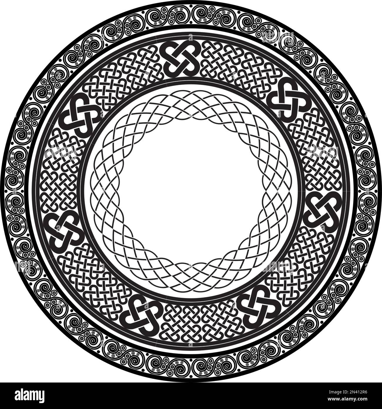Celtic nordic knot frame Stock Vector Images - Alamy