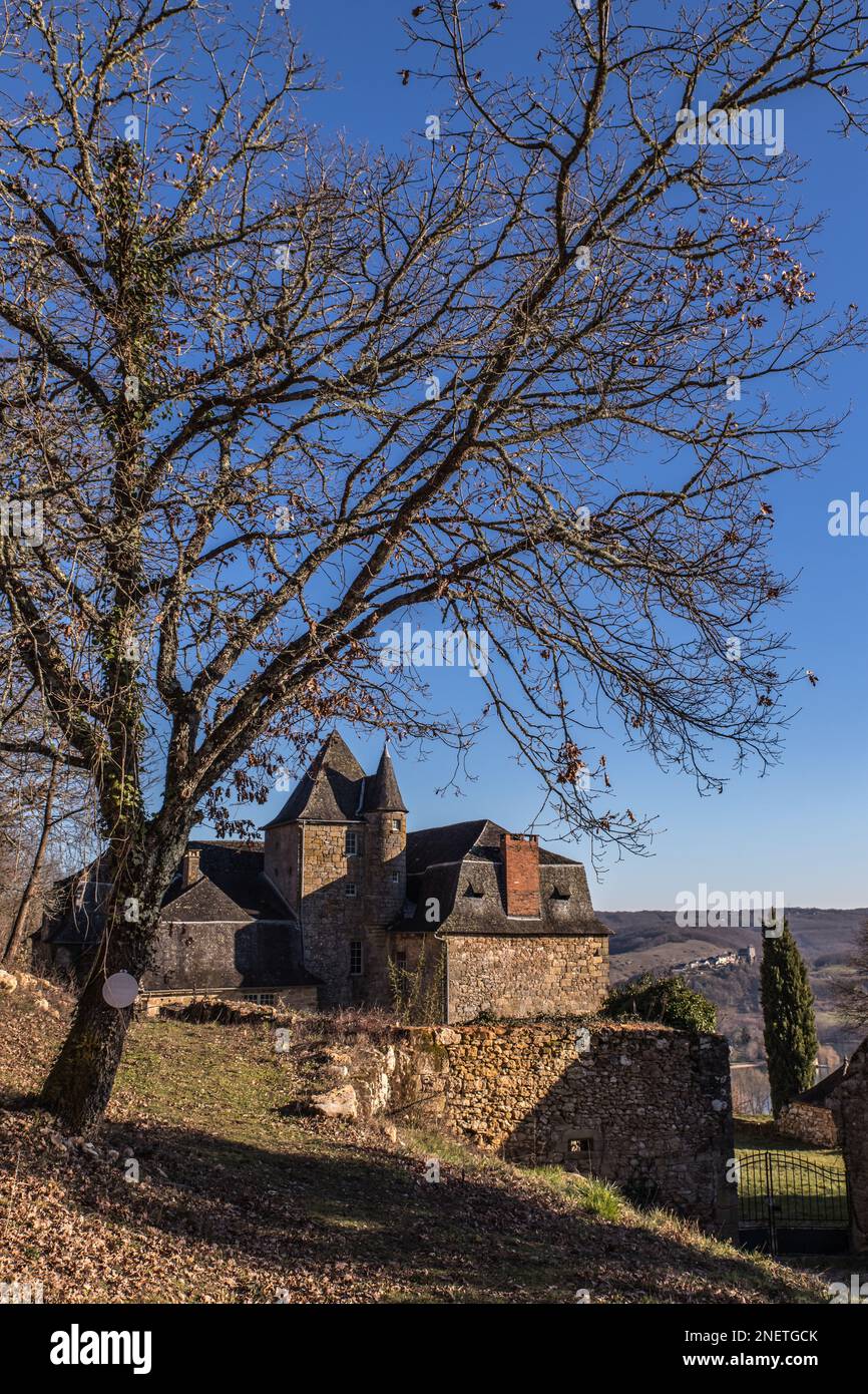 Château de Laporte Stock Photo Alamy