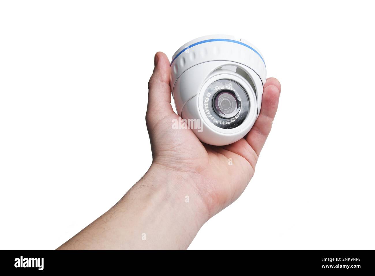 Security camera setup, cctv installation Stock Photo Alamy