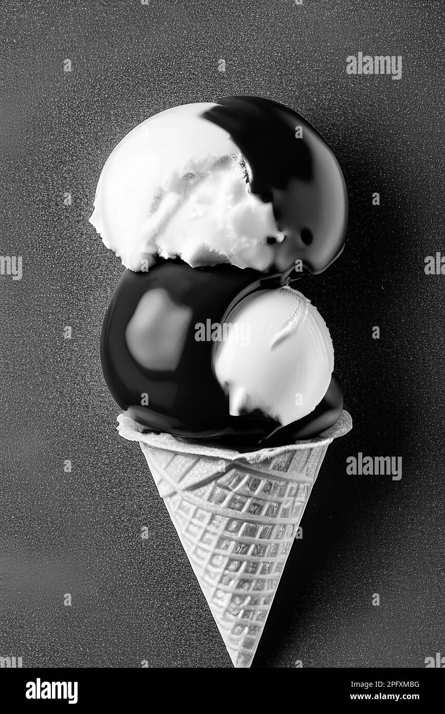 Ice cream images Black and White Stock Photos & Images Alamy