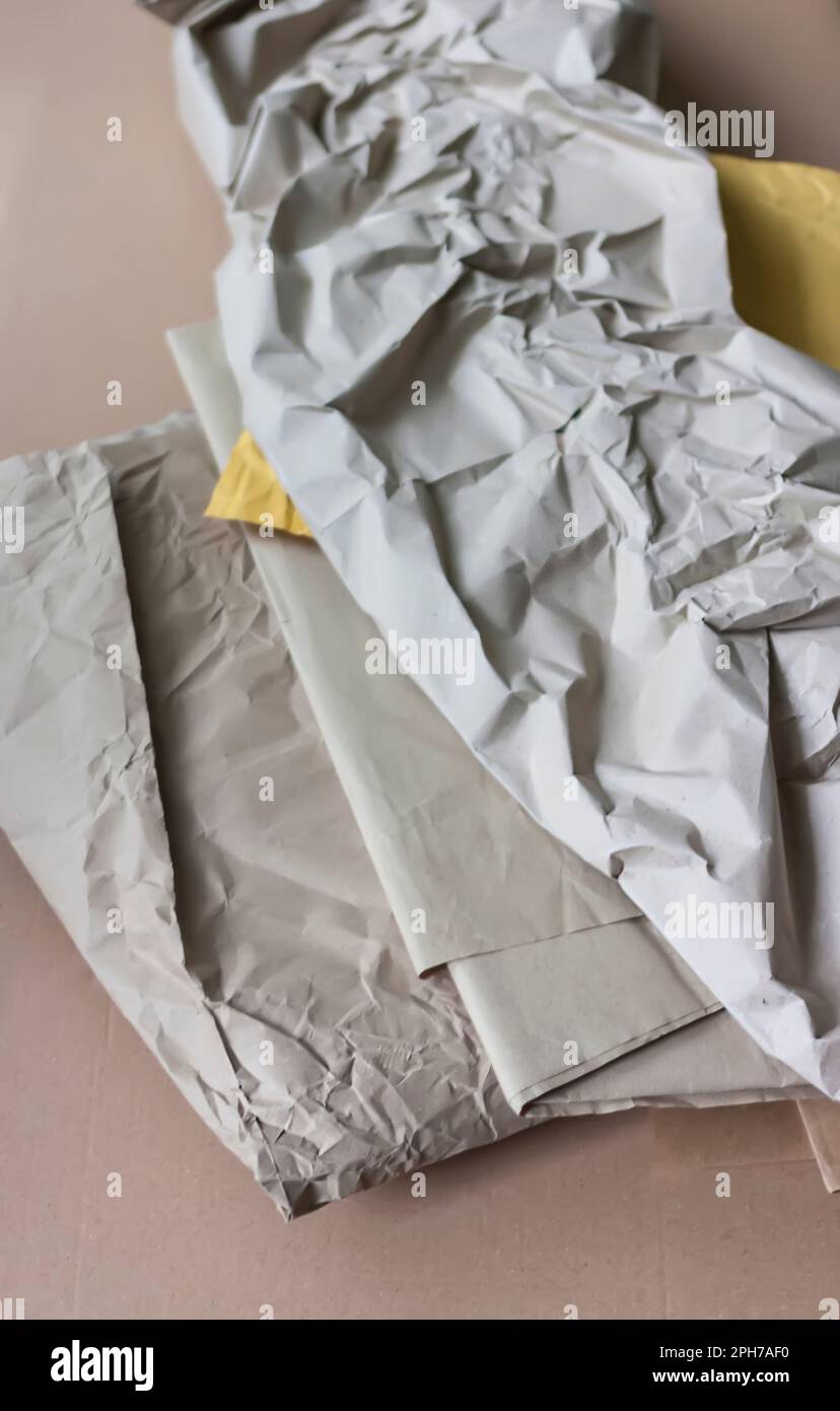 Cardboard and paper stack Stock Photo Alamy