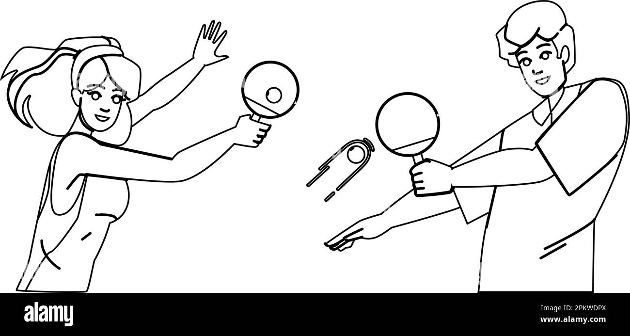 table tennis vector Stock Vector Image & Art Alamy