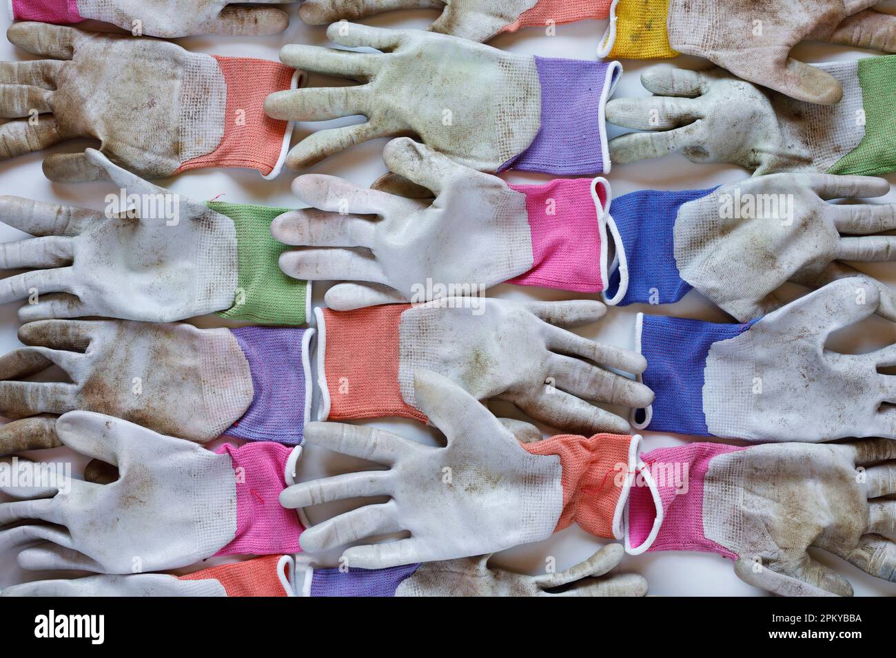 Gardening gloves pattern Stock Photo Alamy