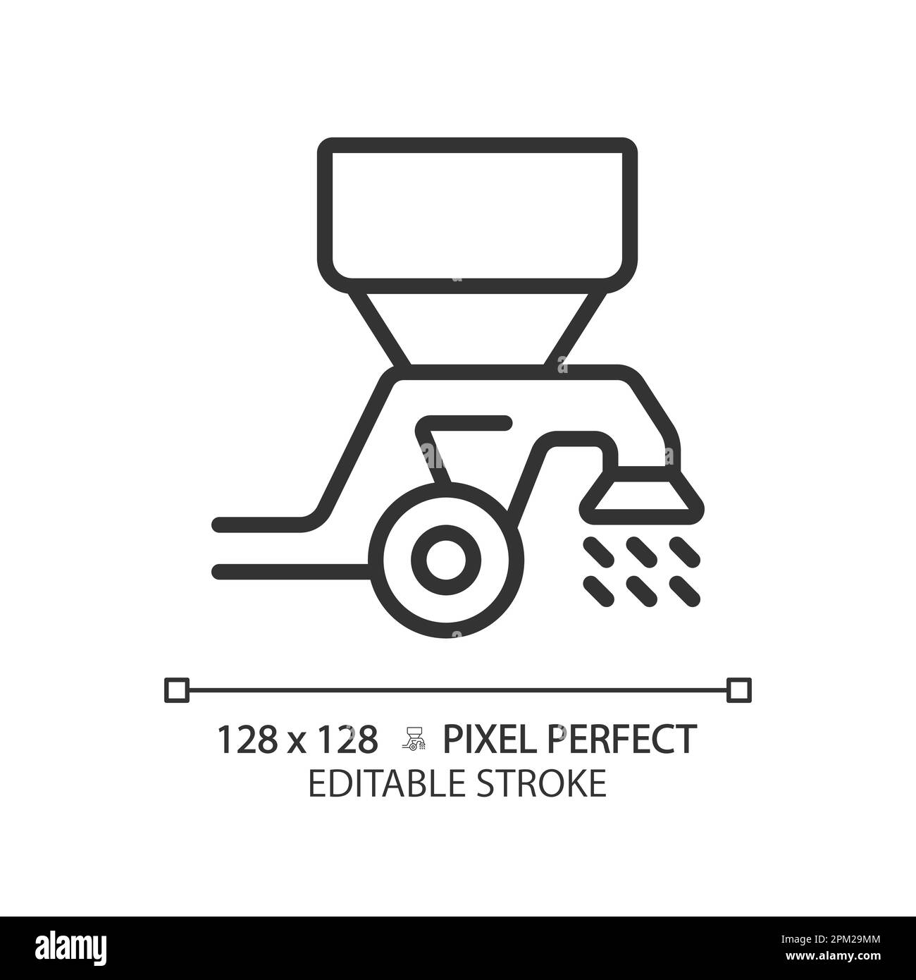 Seed and fertilizer drill Cut Out Stock Images & Pictures Alamy