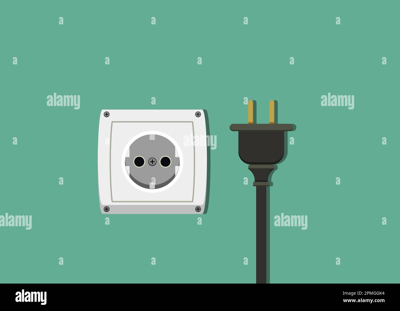 Electric Socket Plug Clipart. Electrical Plug Vector Stock Vector Image