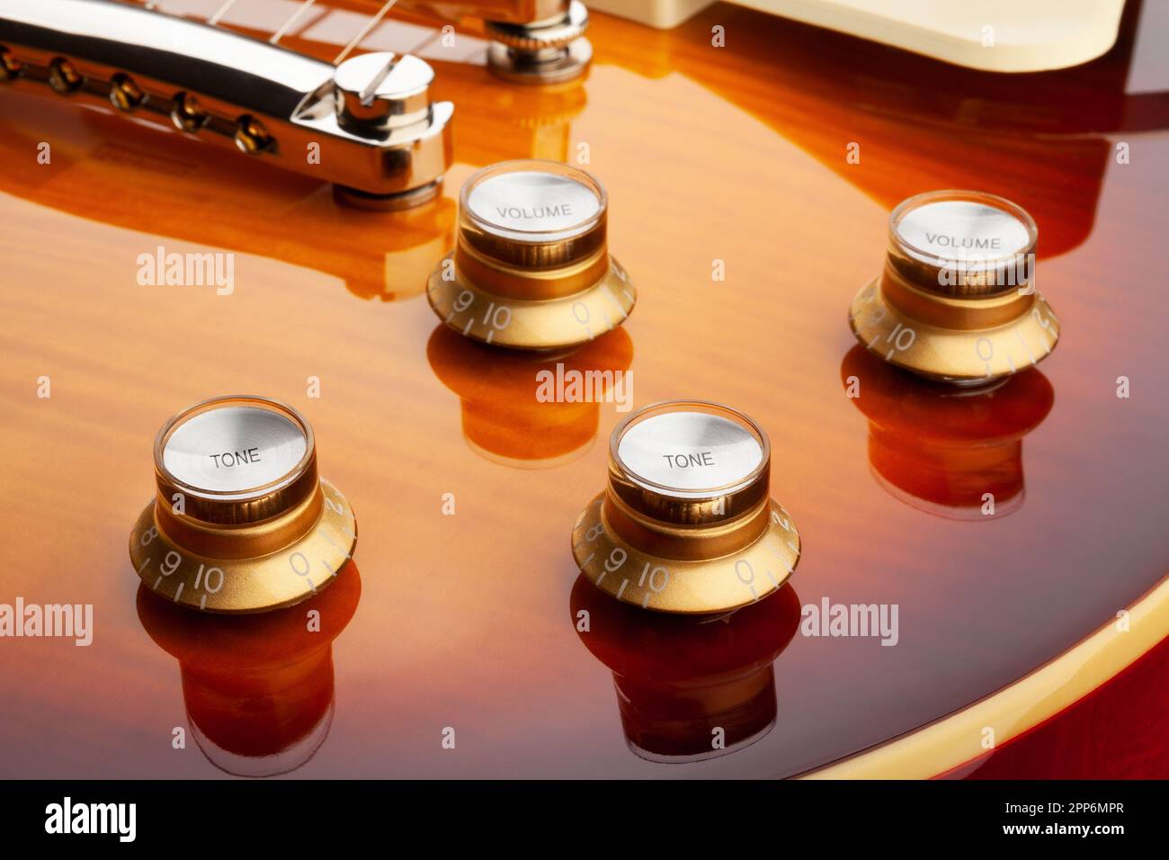 electric guitar knobs macro cloiseup Stock Photo Alamy