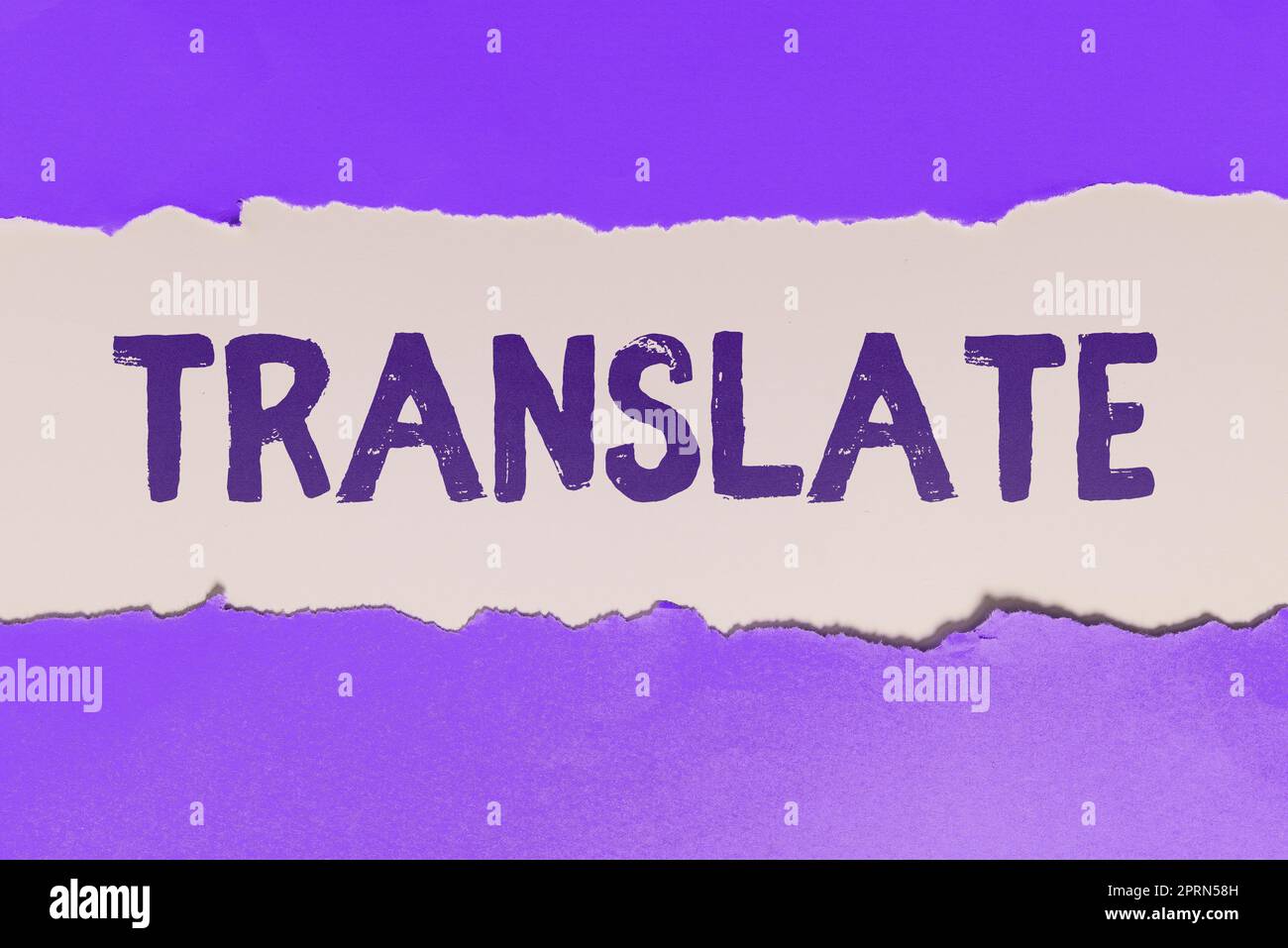 Conceptual display Translate, Word Written on Another word with same