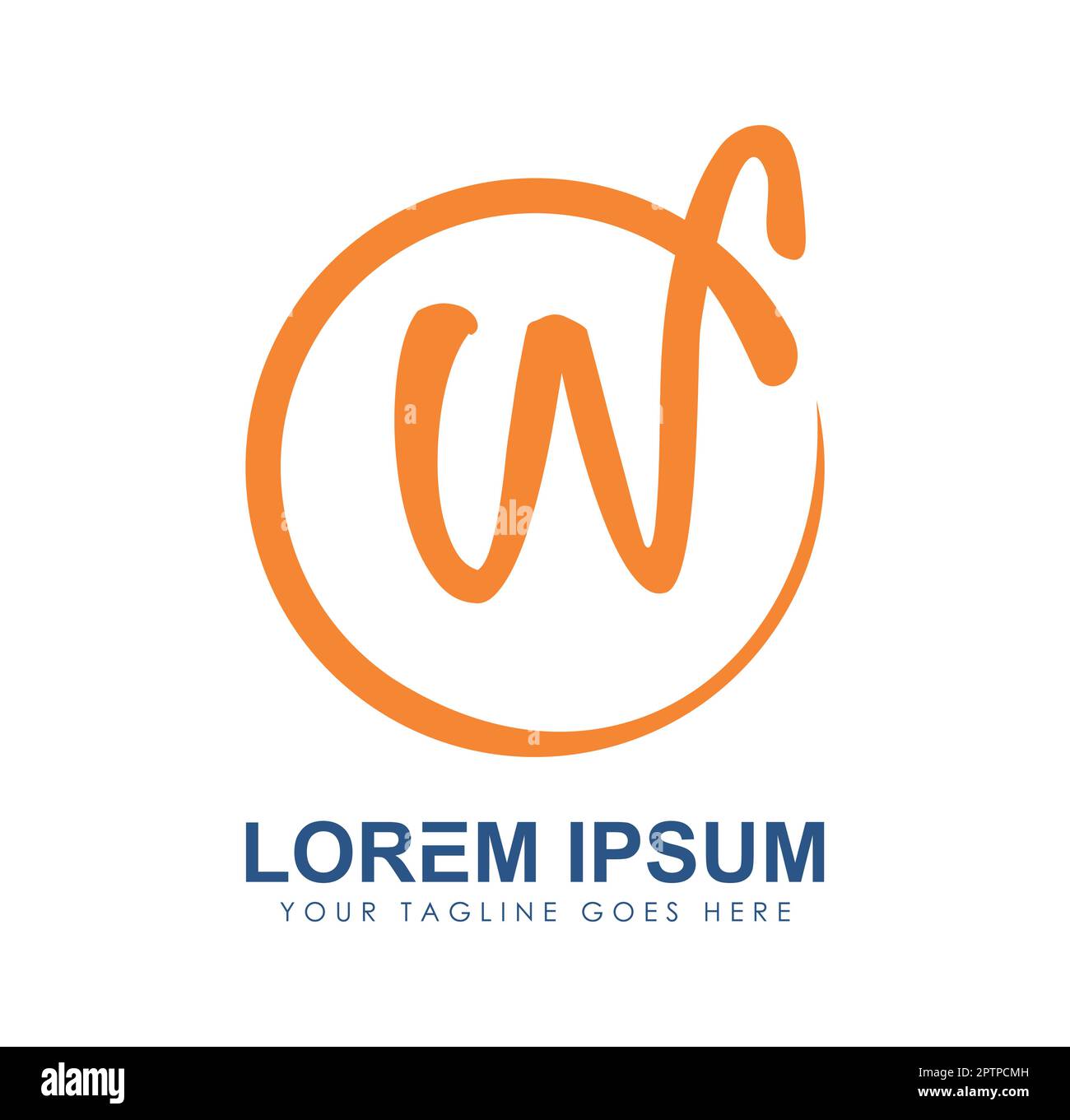 Monogram Logo Initial Letters WF Stock Vector Image & Art - Alamy