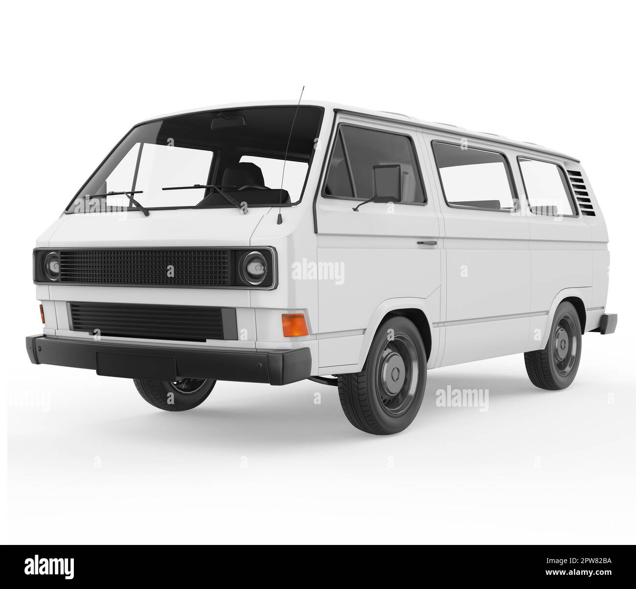 Old Van Isolated Stock Photo Alamy
