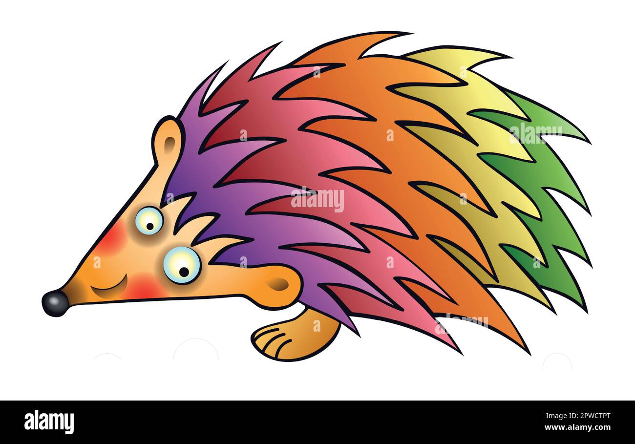 Hedgehog cartoon hires stock photography and images Alamy