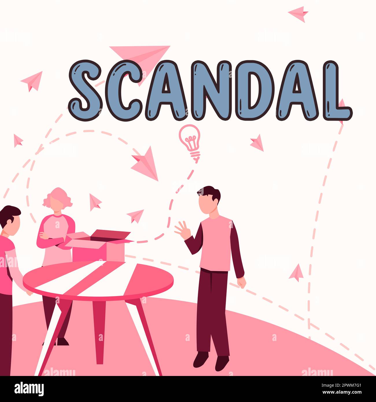 Conceptual display Scandal, Concept meaning an action or event regarded(03)