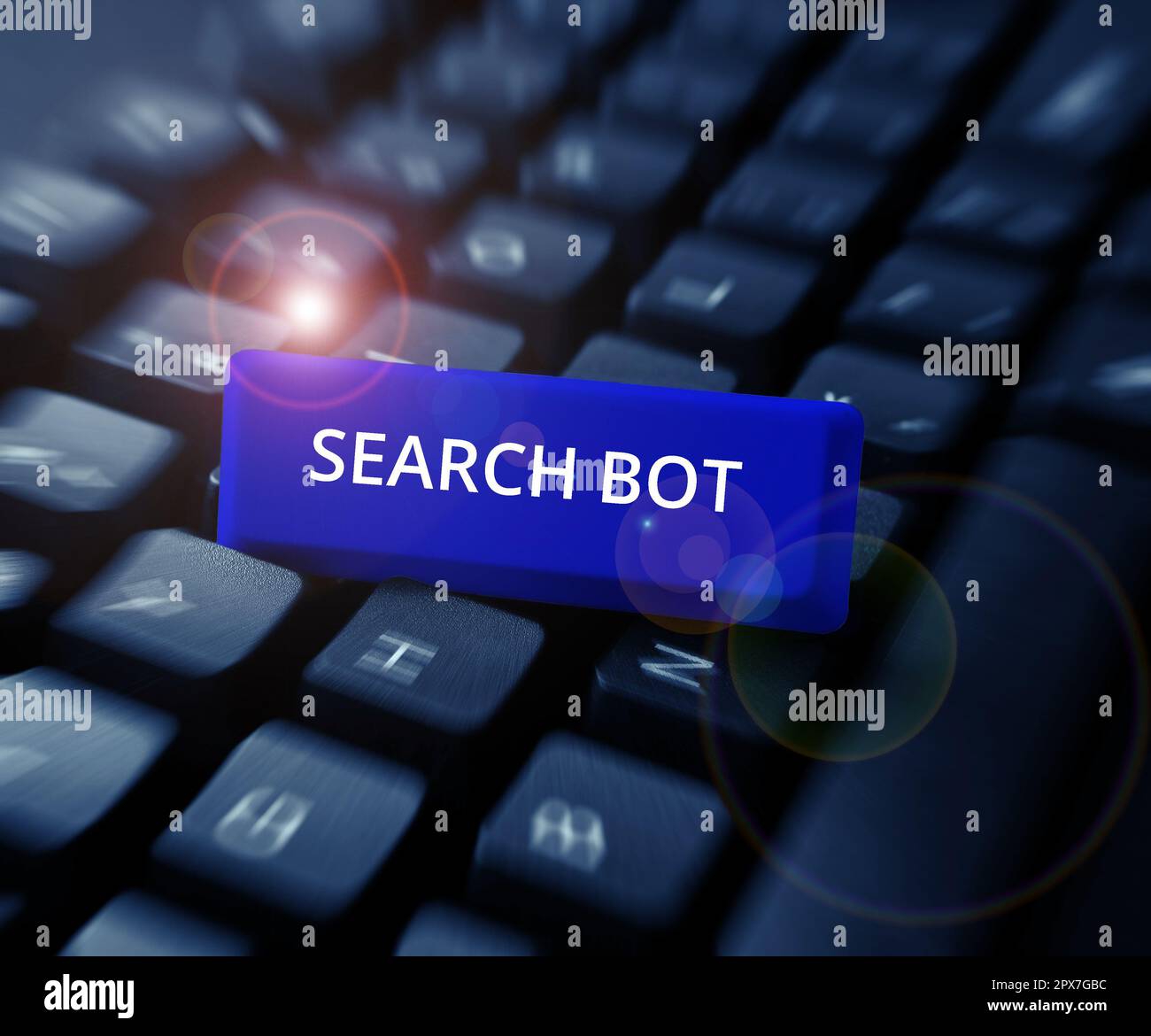 Writing displaying text Search Bot, Concept a program that