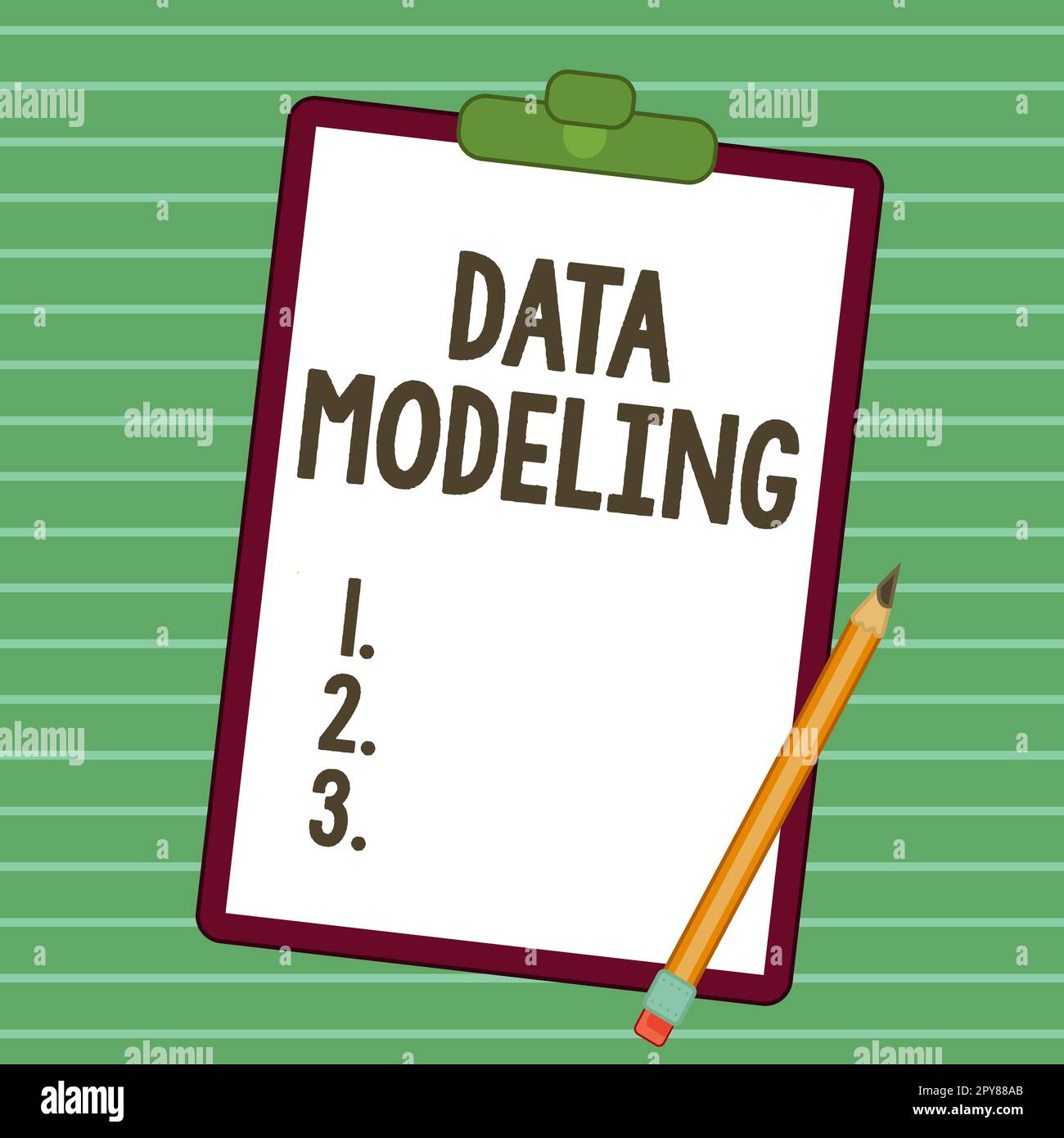 Sign displaying Data Modeling. Concept meaning process of transferring