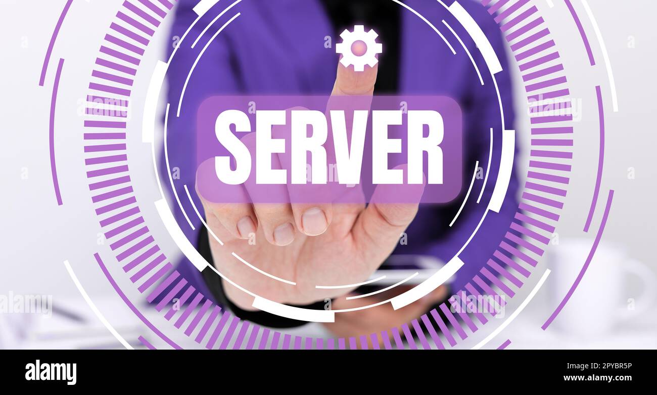 Conceptual caption Server. Word for computer program which manages