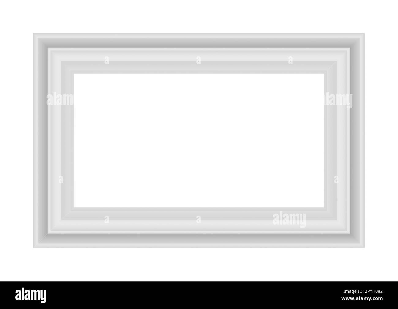 Rectangular 3D photo frame. 3d render Stock Photo Alamy
