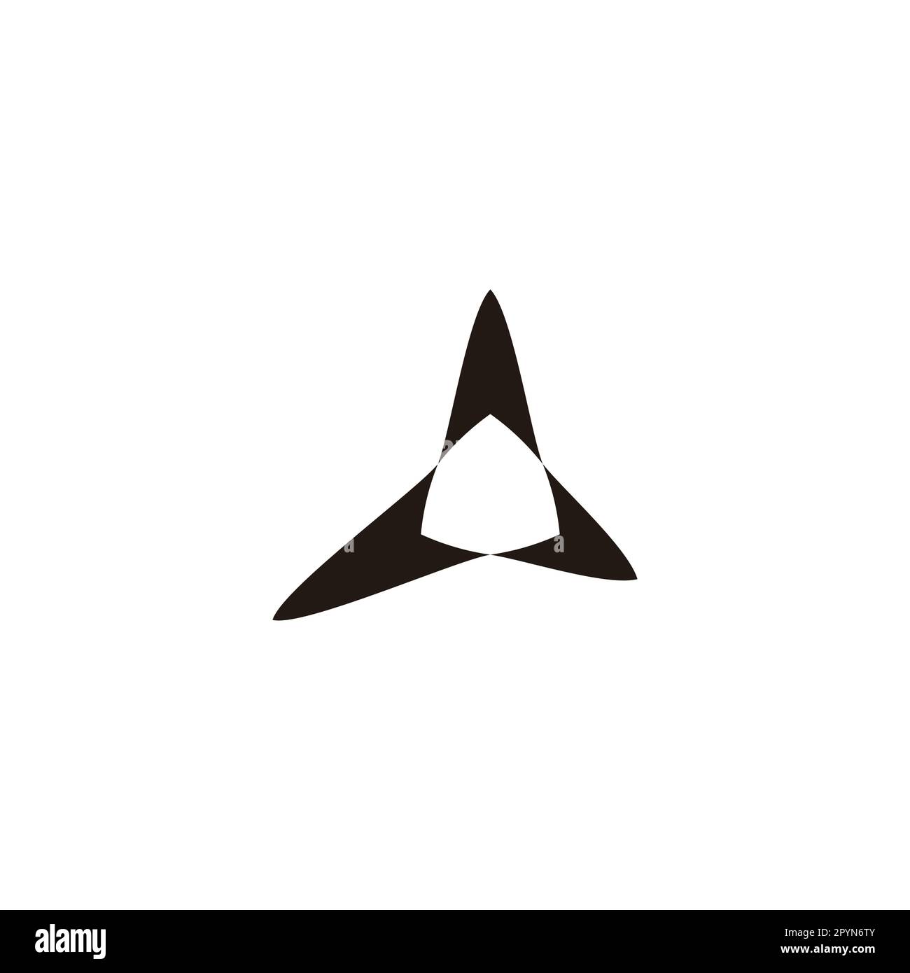 Triangle, bullets geometric simple symbol logo vector Stock Vector