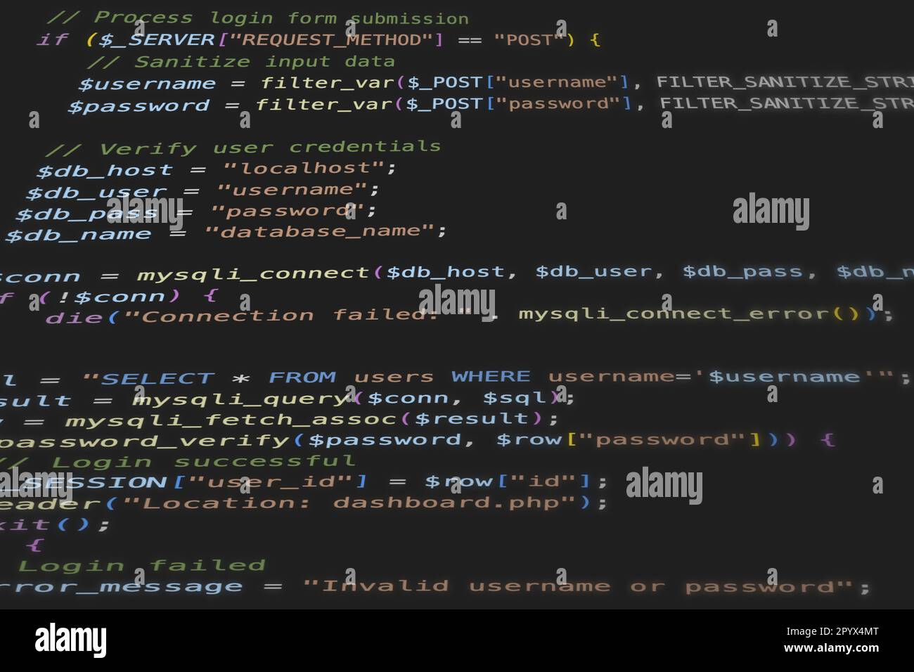 Software source code in PHP open source programming language. Symbolic
