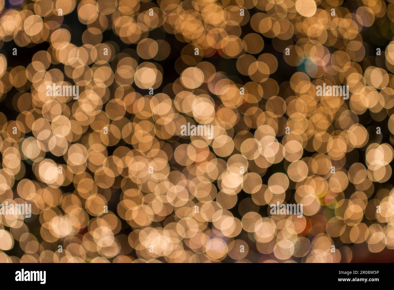 Bokeh balls background made by defocusing the image with a wide