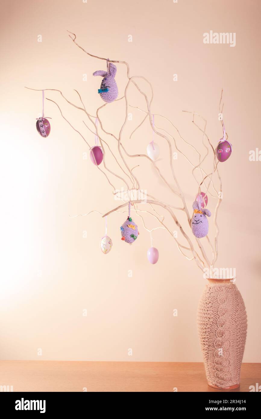 Handmade easter decorations Stock Photo Alamy