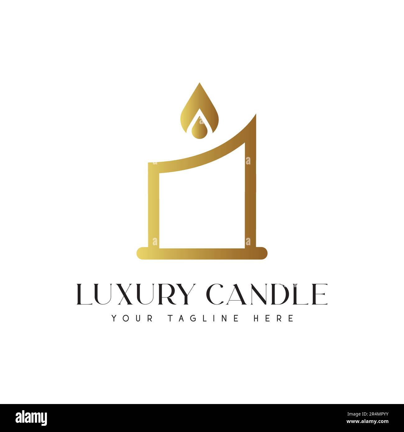 Luxury Candle Logo Design Stock Vector Image & Art Alamy