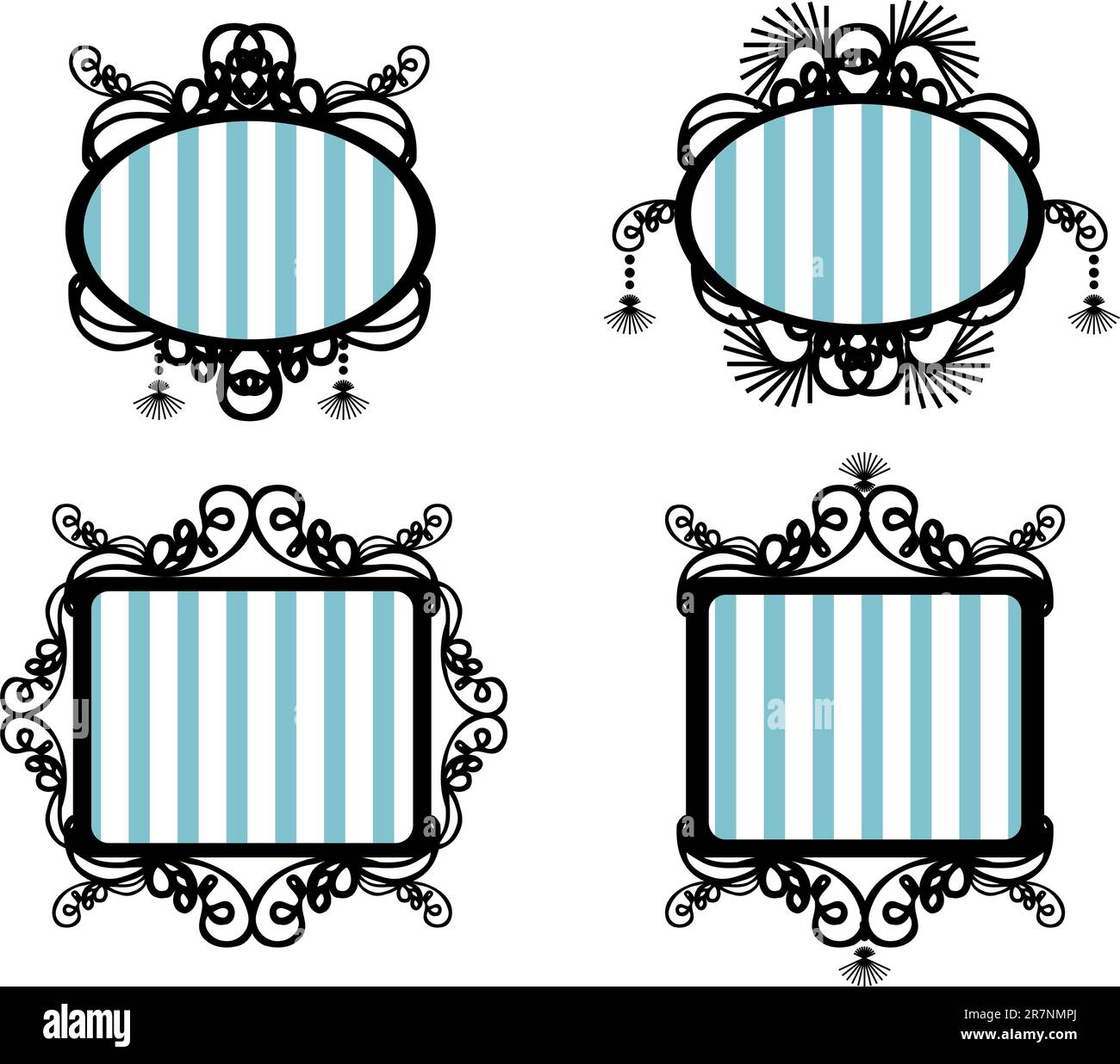 Vintage frames set Stock Vector Image & Art Alamy