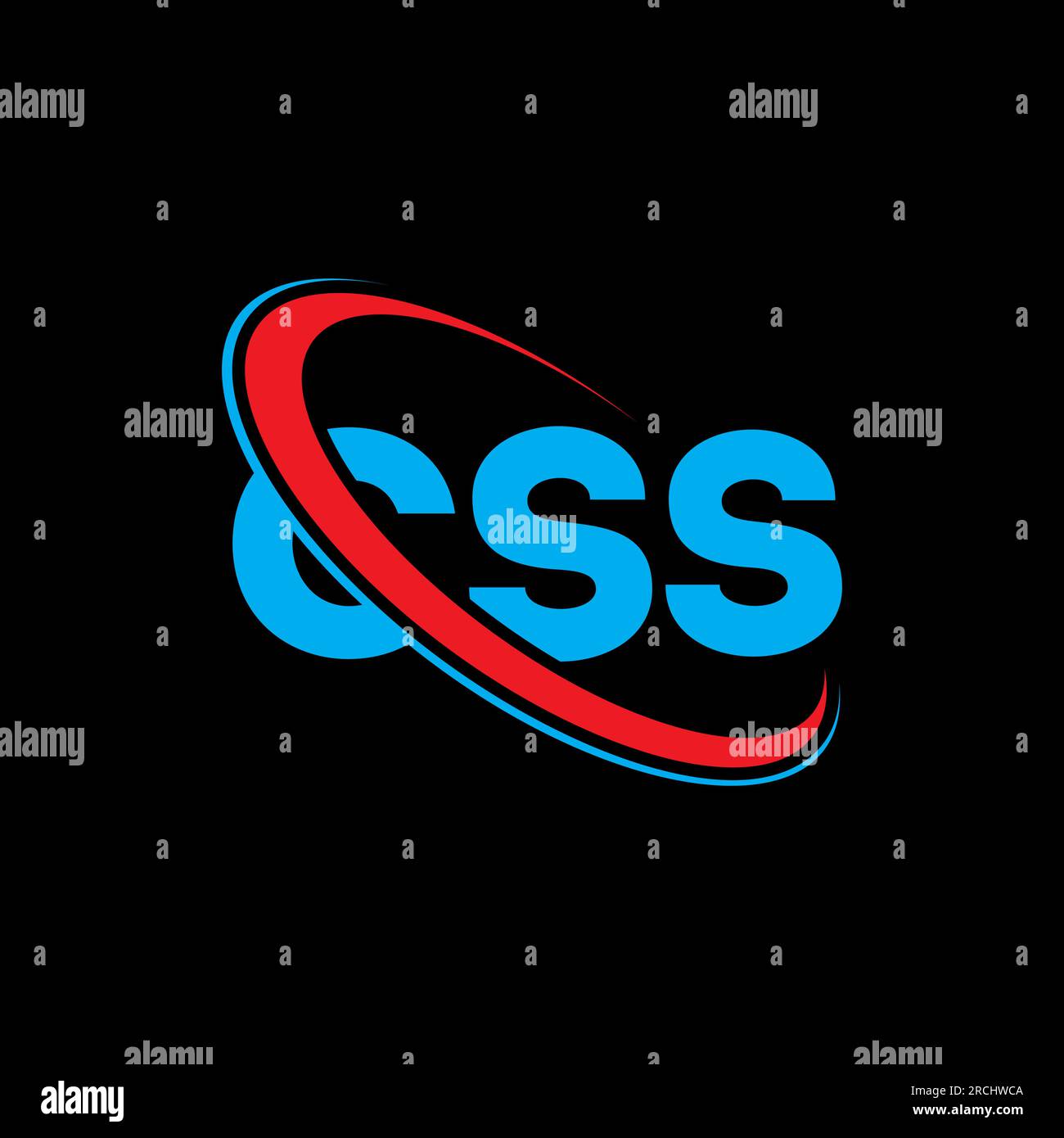 CSS logo. CSS letter. CSS letter logo design. Initials CSS logo linked
