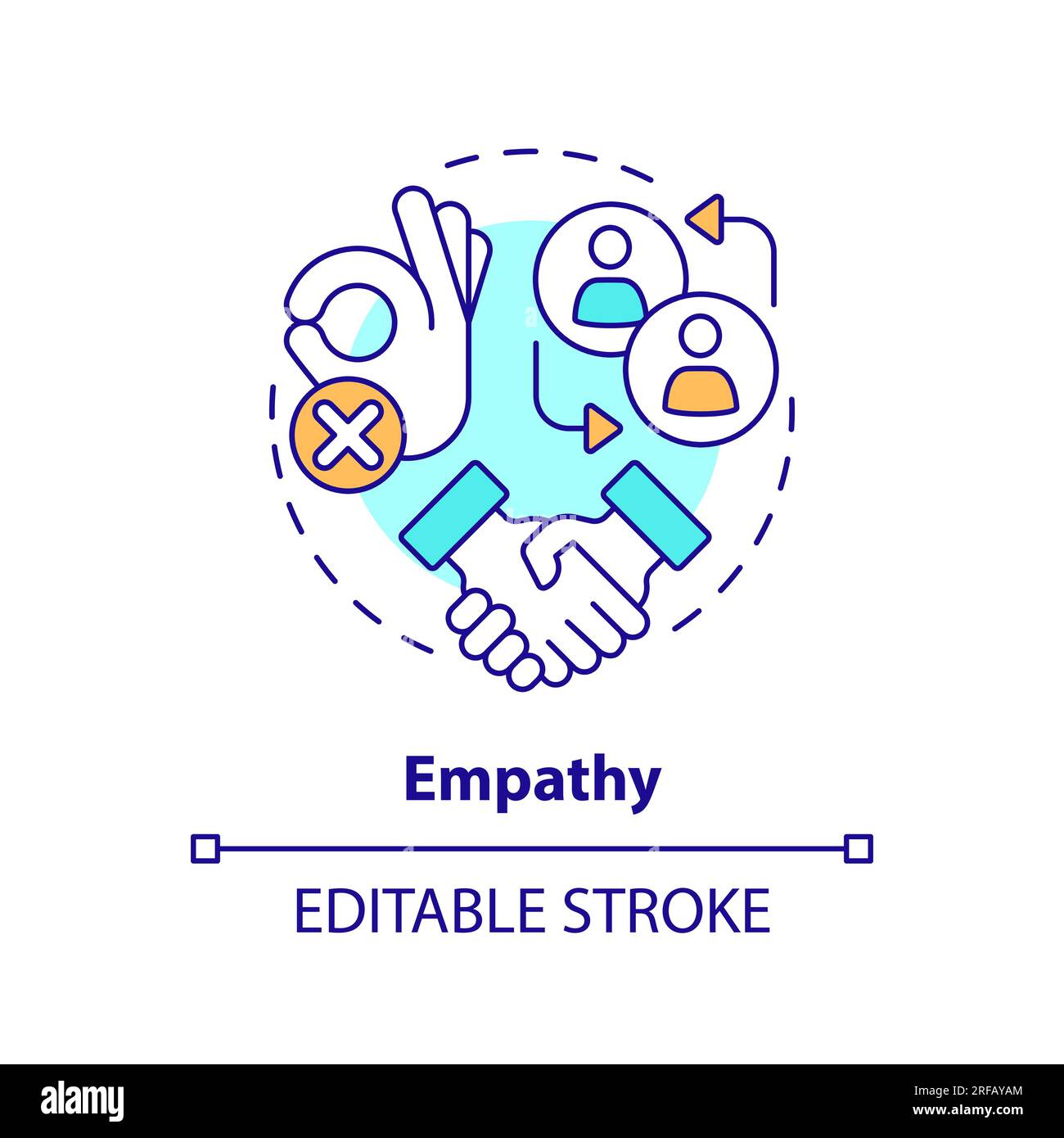 Empathy multi color concept icon Stock Vector Image & Art Alamy