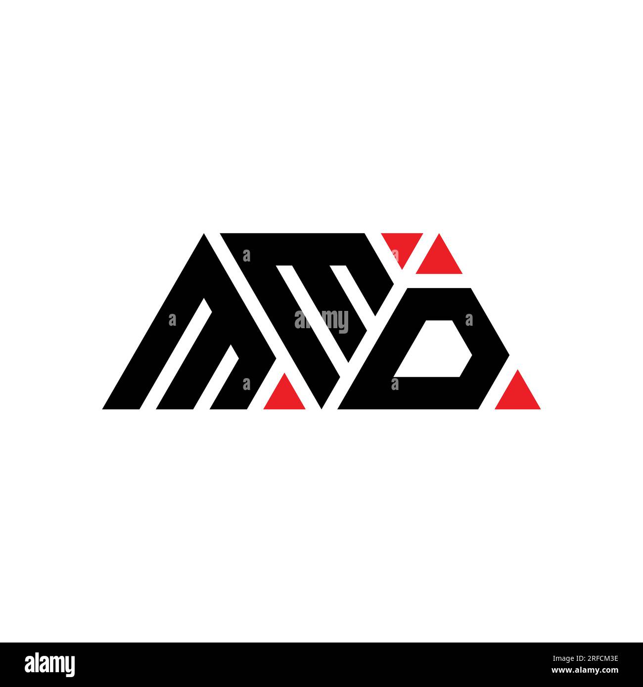 MMD triangle letter logo design with triangle shape. MMD triangle logo