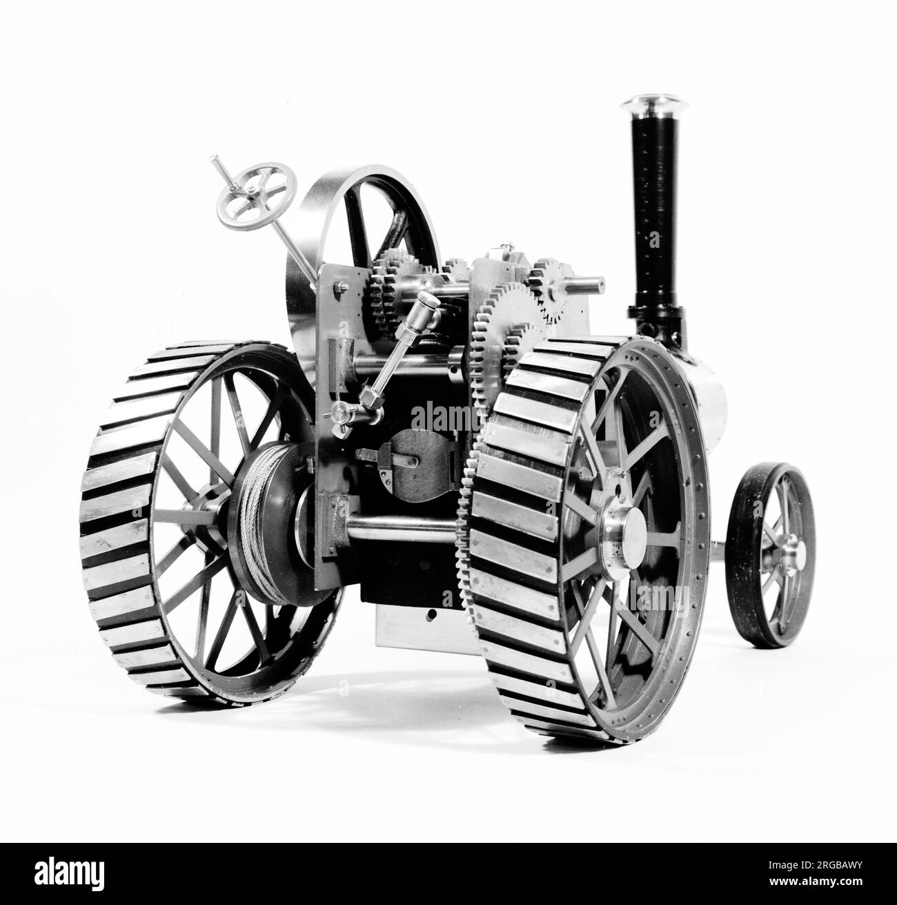 Model Steam Traction engine, partially complete Stock Photo Alamy