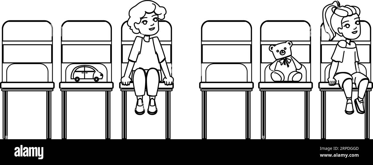 waiting room kid vector Stock Vector Image & Art Alamy