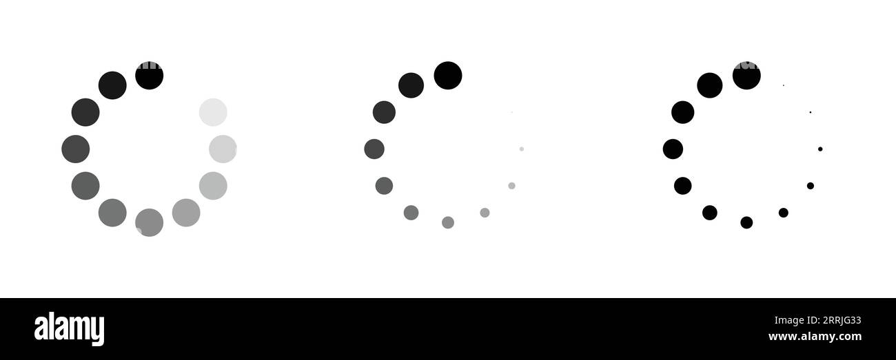 Loading screen round circle progress countdown bar ui application Stock Vector Image & Art Alamy