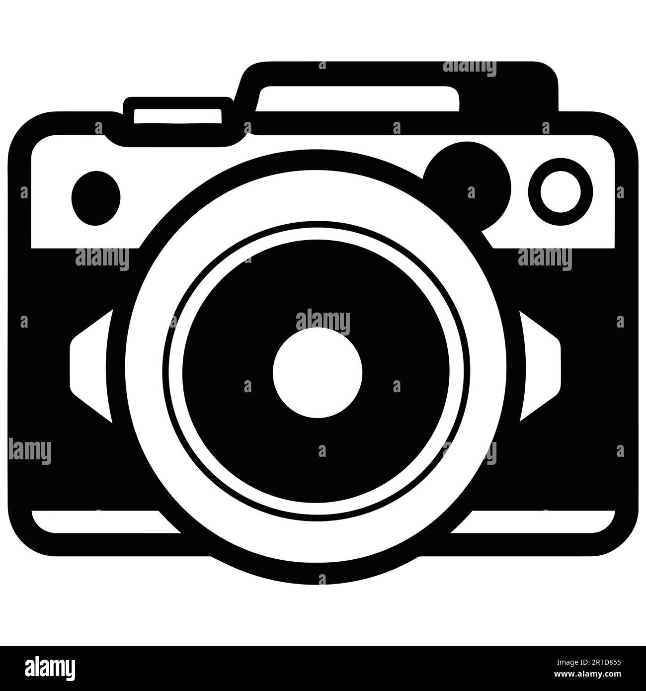 Black and white camera icon flat vector Stock Vector Image & Art Alamy
