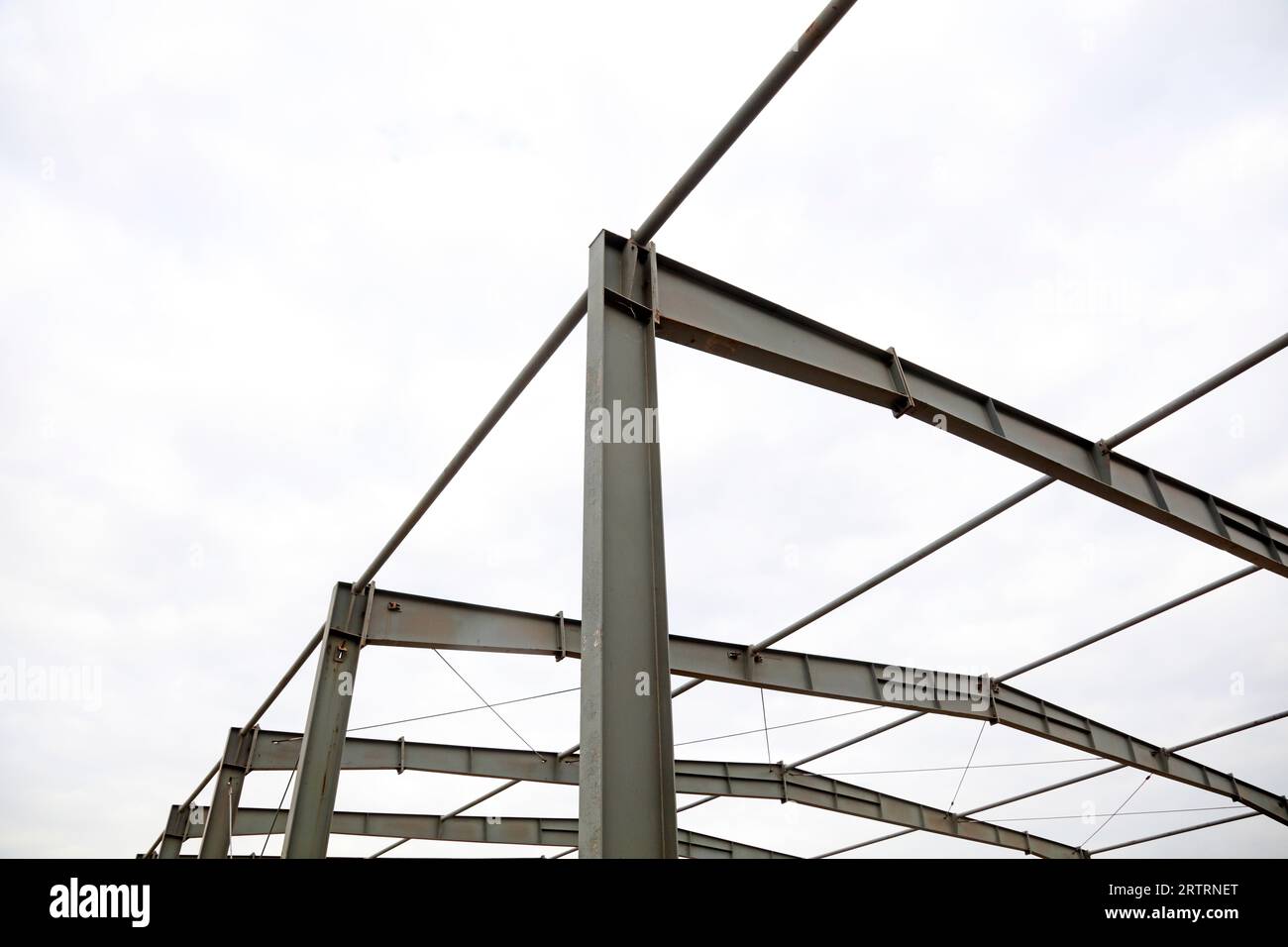 Steel beam frame Stock Photo Alamy