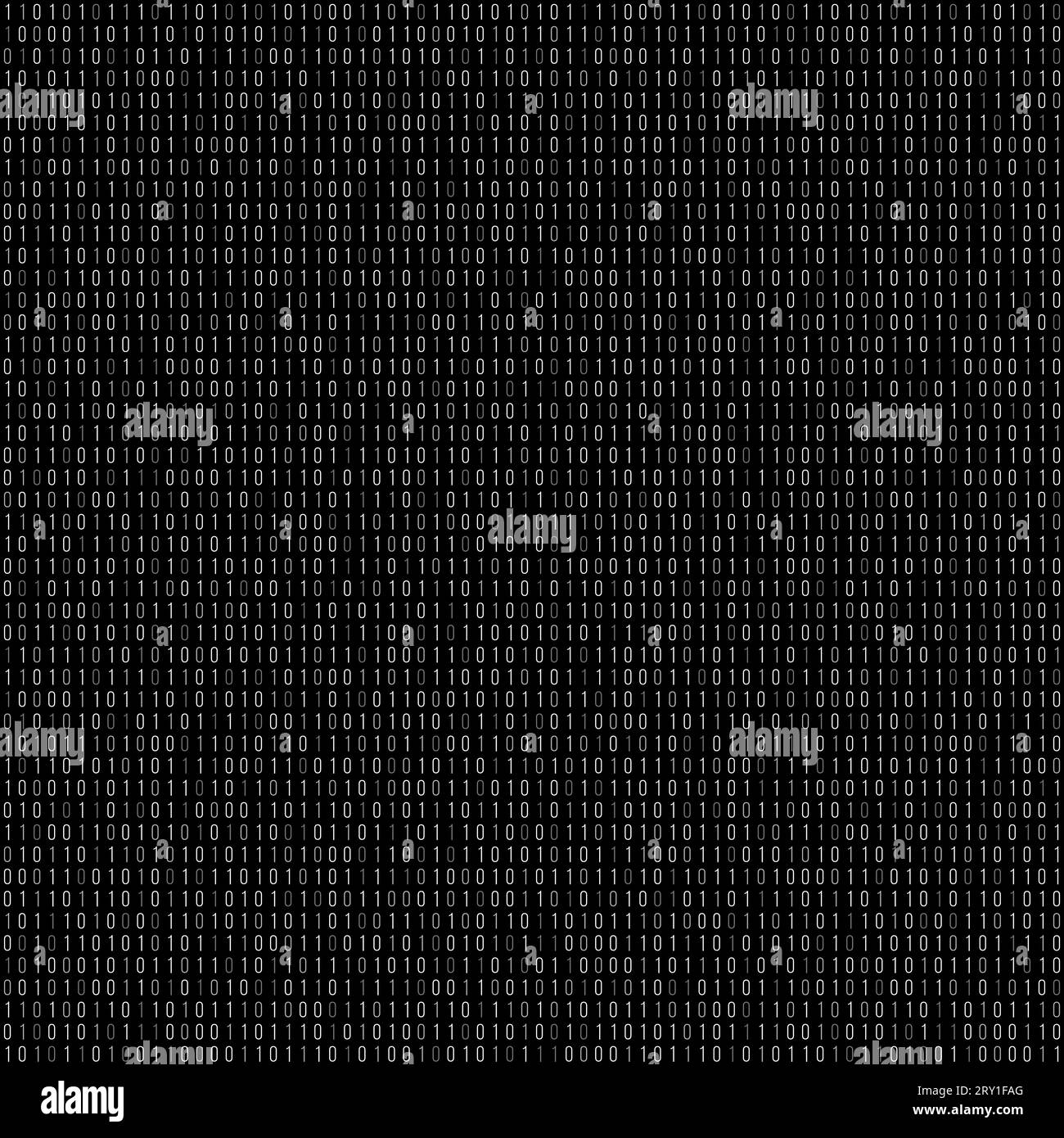 Binary computer code. Seamless code stream vector background. Tech