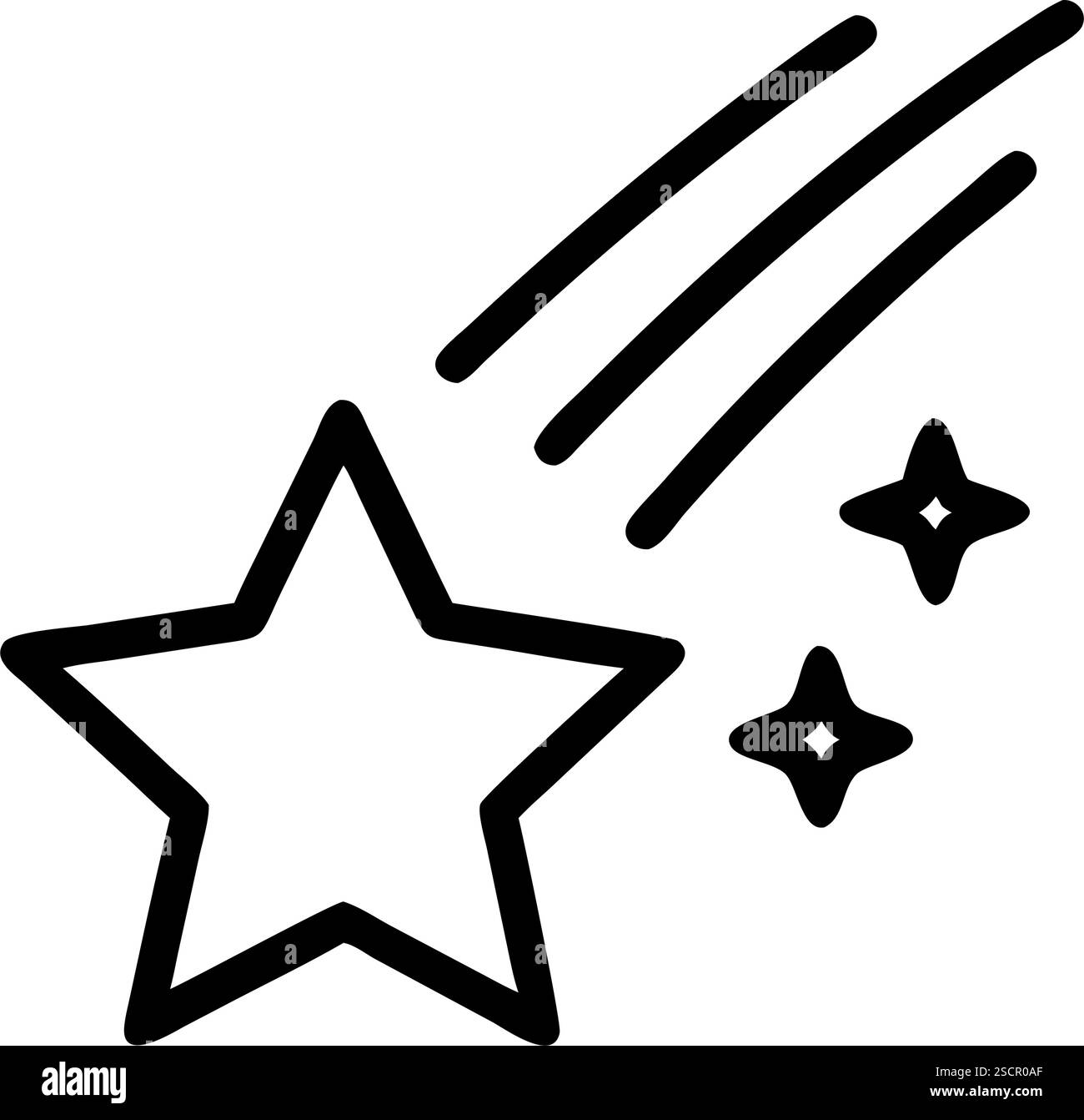 Shooting Star Celestial Space Phenomenon Stock Vector Image Art Alamy