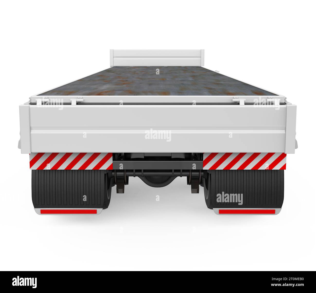 Flatbed Trailer Isolated Stock Photo Alamy