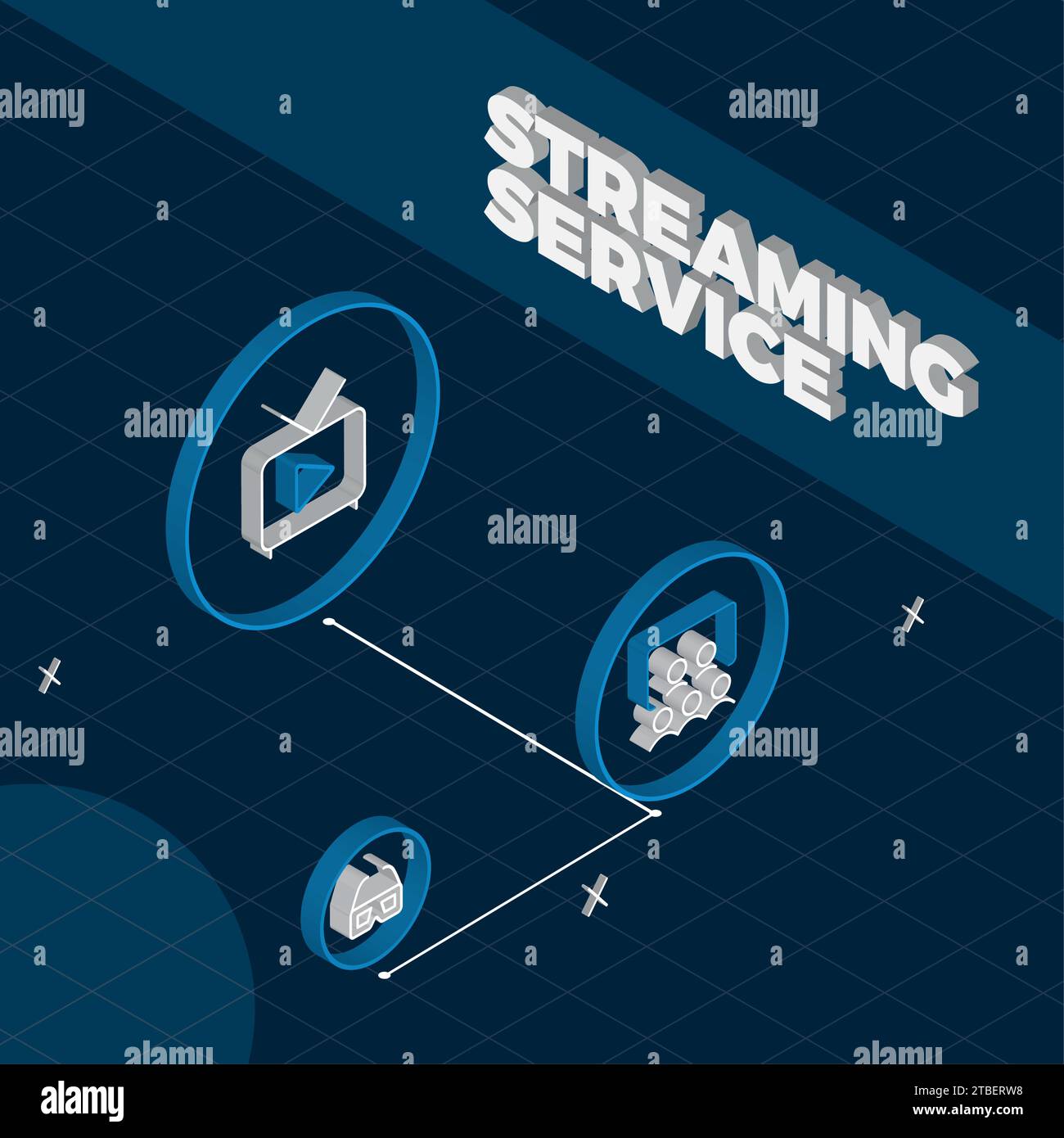 Colored streaming services concept template Vector Stock Vector Image & Art Alamy