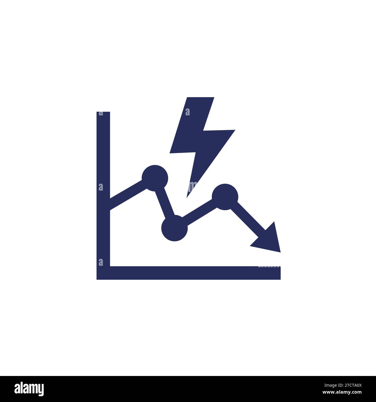power consumption decrease, reduction icon Stock Vector Image & Art Alamy