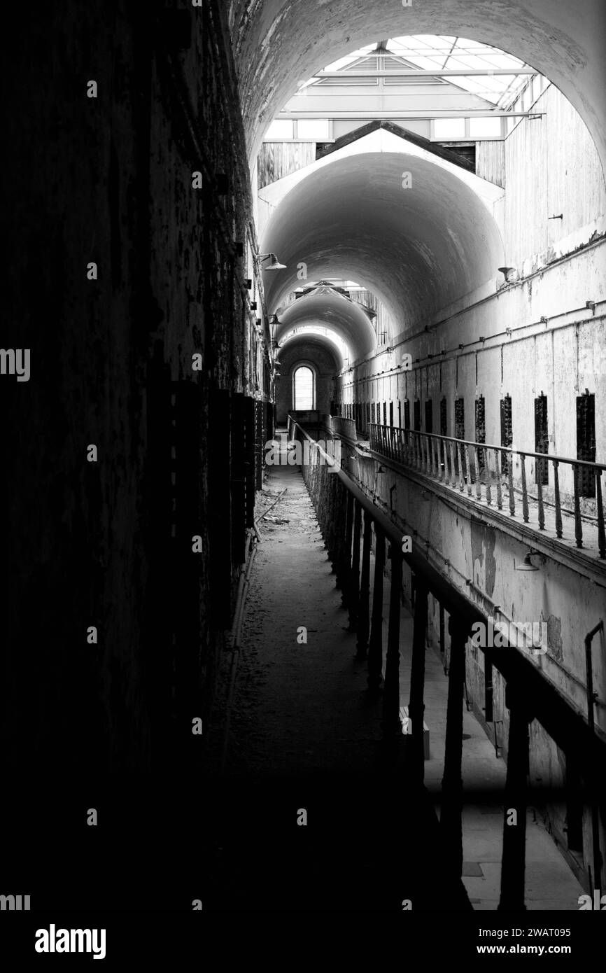 Inside Eastern State Penitentiary Stock Photo Alamy