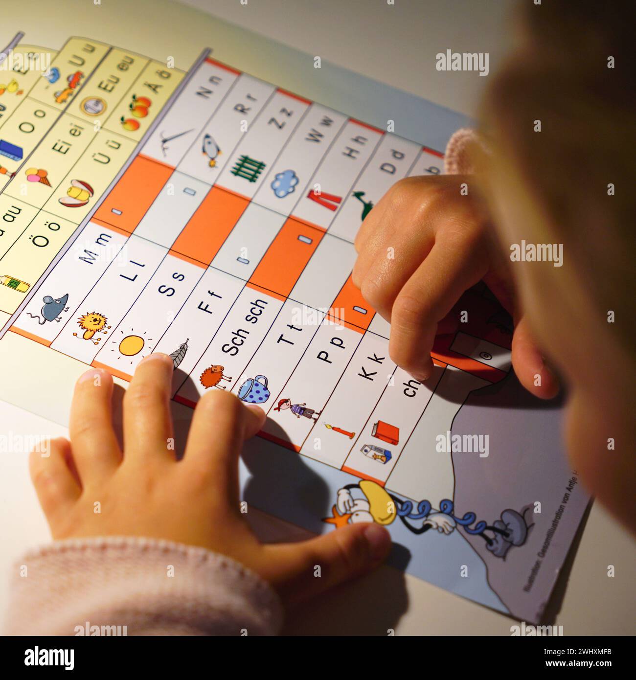 First grade homework Stock Photo - Alamy