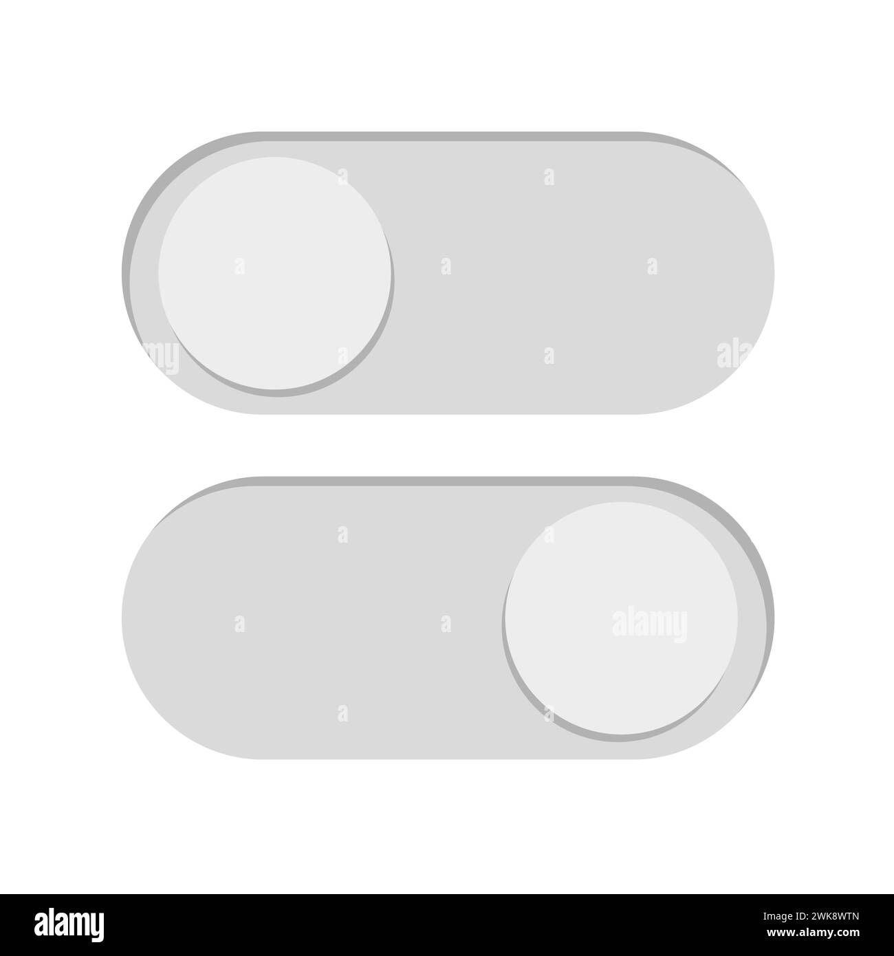 Switch element button. Enable disable toggle symbol. On off mode icon