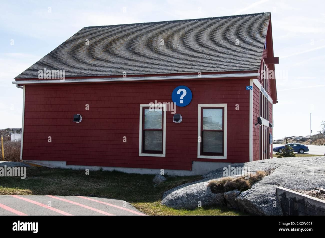 Visitor Information Centre at Peggy's Cove, Nova Scotia, Canada Stock