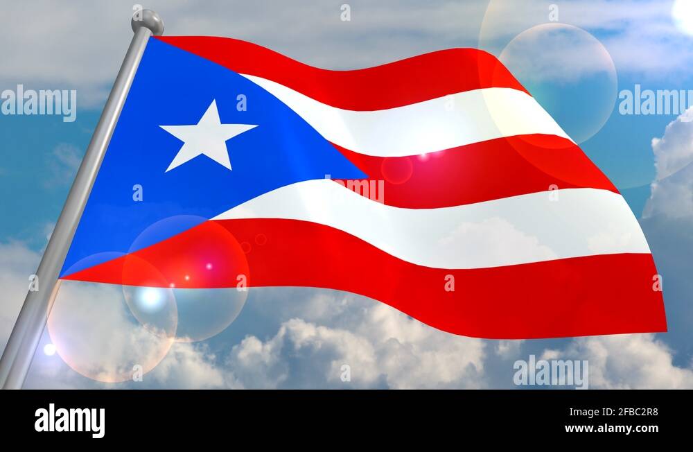 Iceland puerto rico flag Stock Videos & Footage HD and 4K Video Clips
