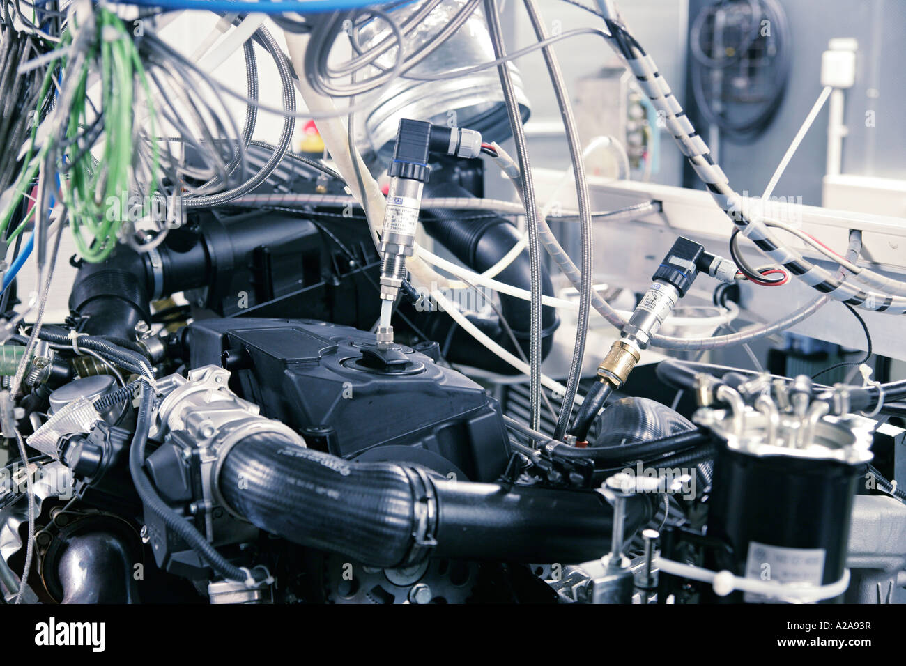 Engine test stand Stock Photo Alamy