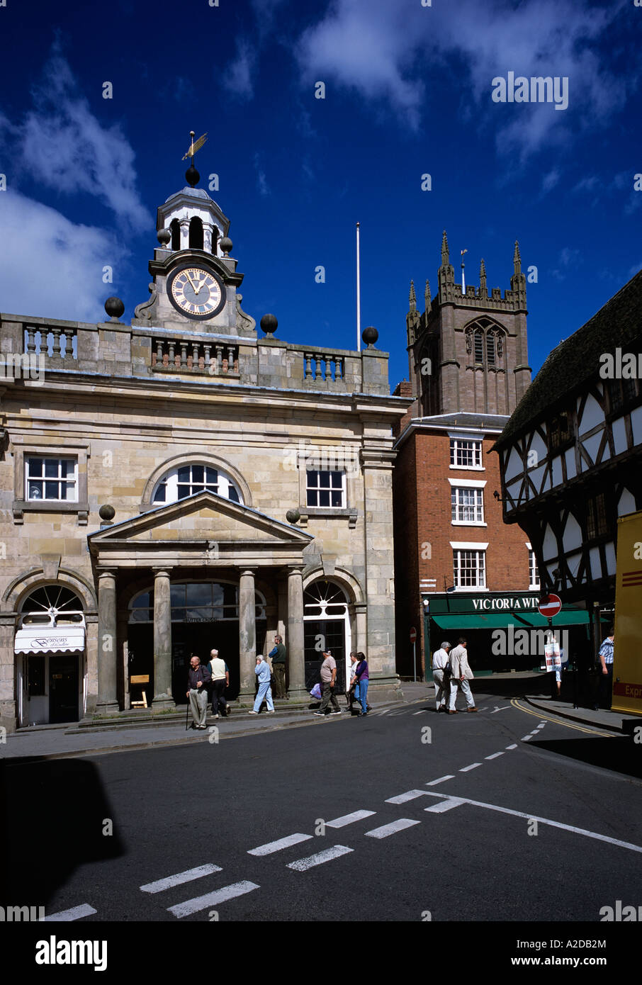 Ludlow clock tower Stock Photo Alamy