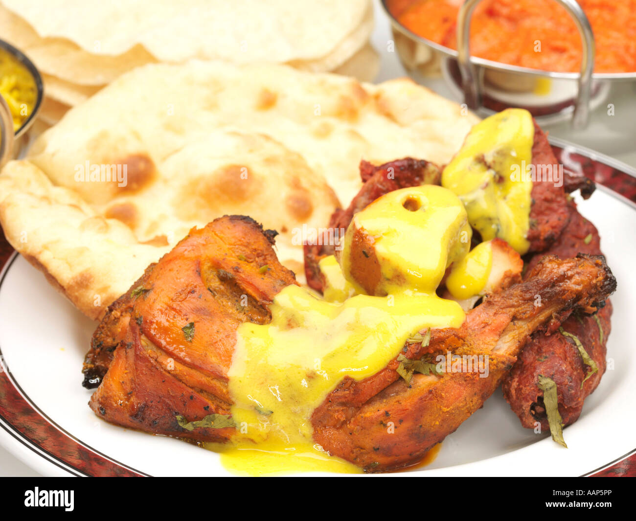 Indian buffet takeaway meal dinner variety hires stock photography and