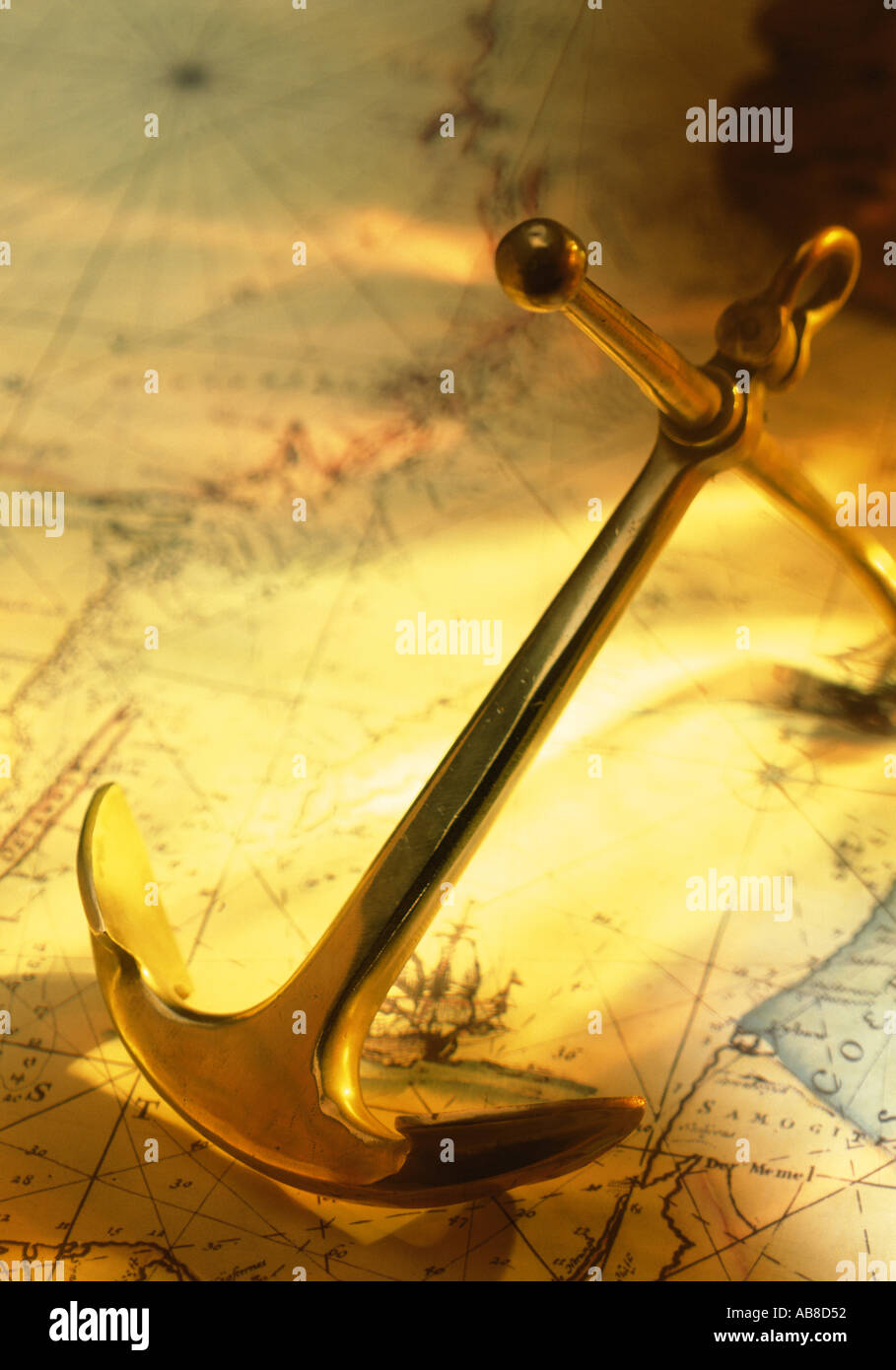 Bronze anchor Stock Photo Alamy