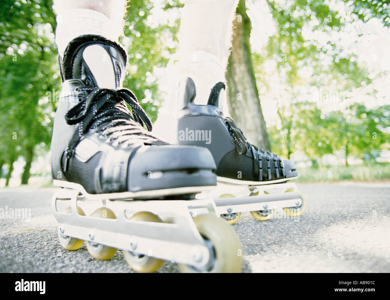Rollerblading Stock Photo Alamy